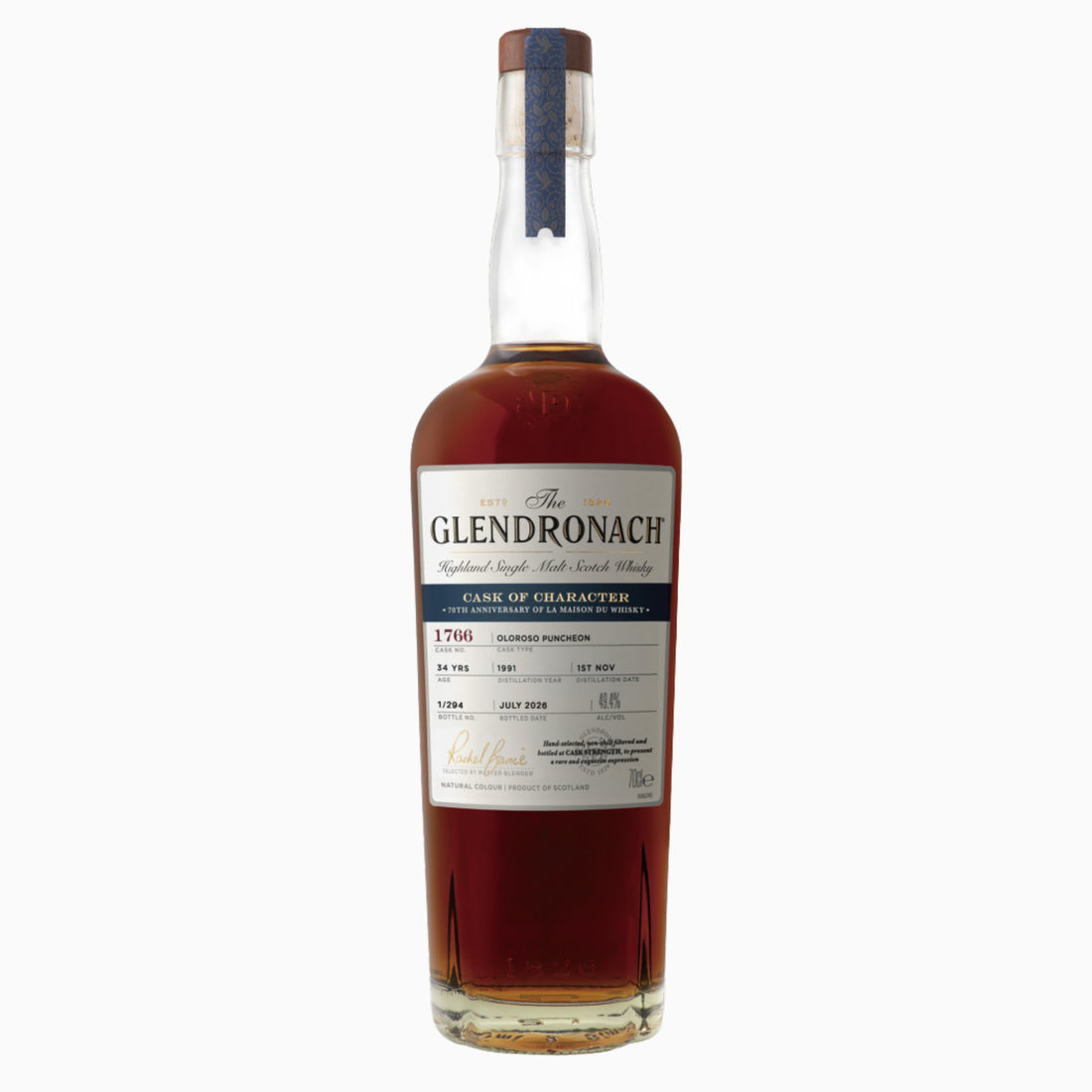 Glendronach 34 Year Old 1991 for LMdW 70th Anniversary Cask 1766