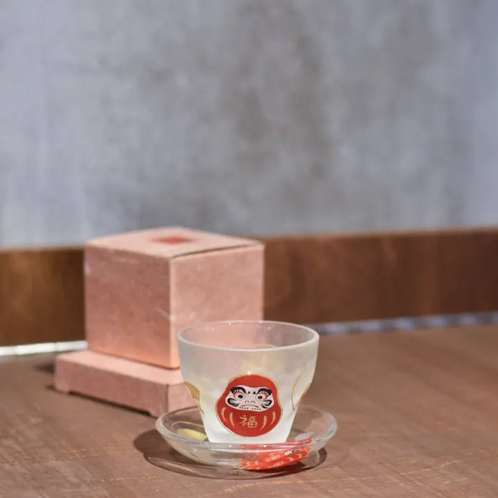 石塚硝子 清酒杯 & 小碟套組 - ADERIA Medetamono 達磨 - The Rare Malt