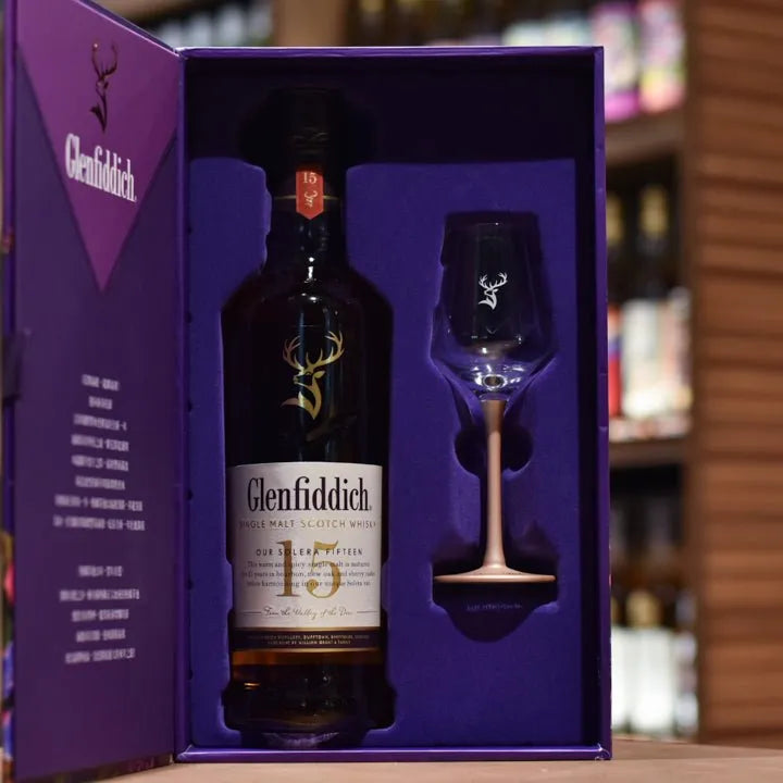 Glenfiddich 15 Year Old - Gift Set - The Rare Malt