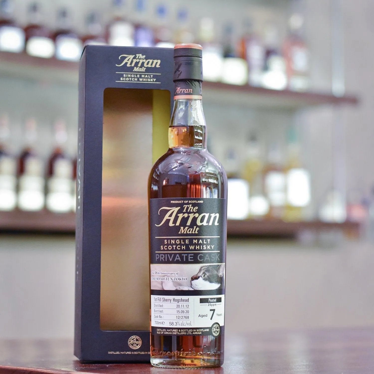 Arran 7 Year Old 2012 16th Anniversary of The Mash Tun Tokyo Cask 12-2768 - The Rare Malt
