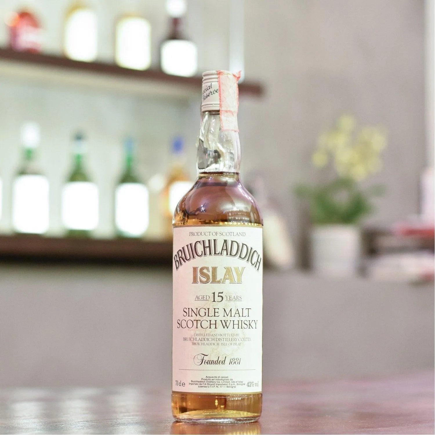 Bruichladdich 15 Year Old - 1980s Bottling - The Rare Malt