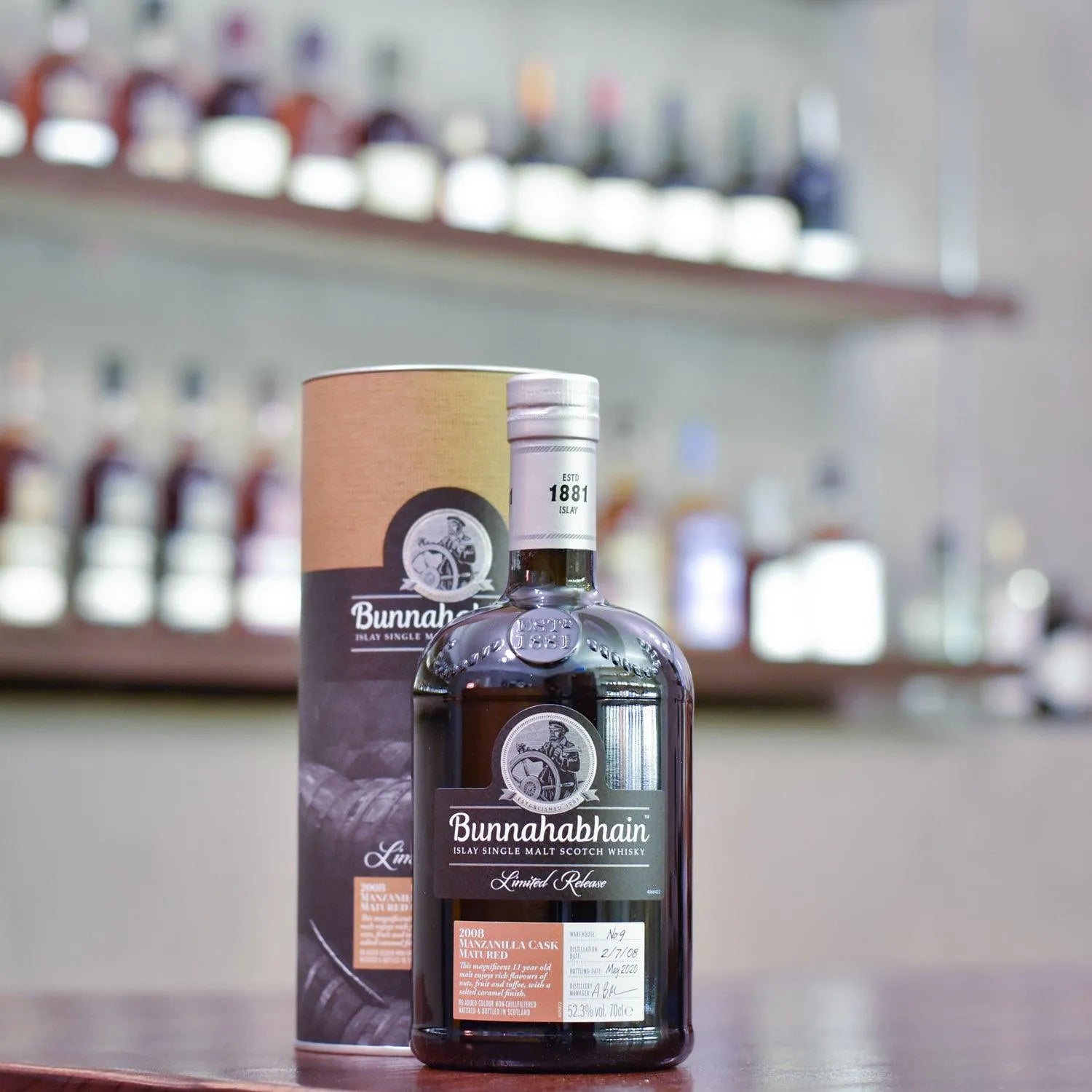 Bunnahabhain 11 Year Old 2008 Manzanilla Cask Matured - The Rare Malt
