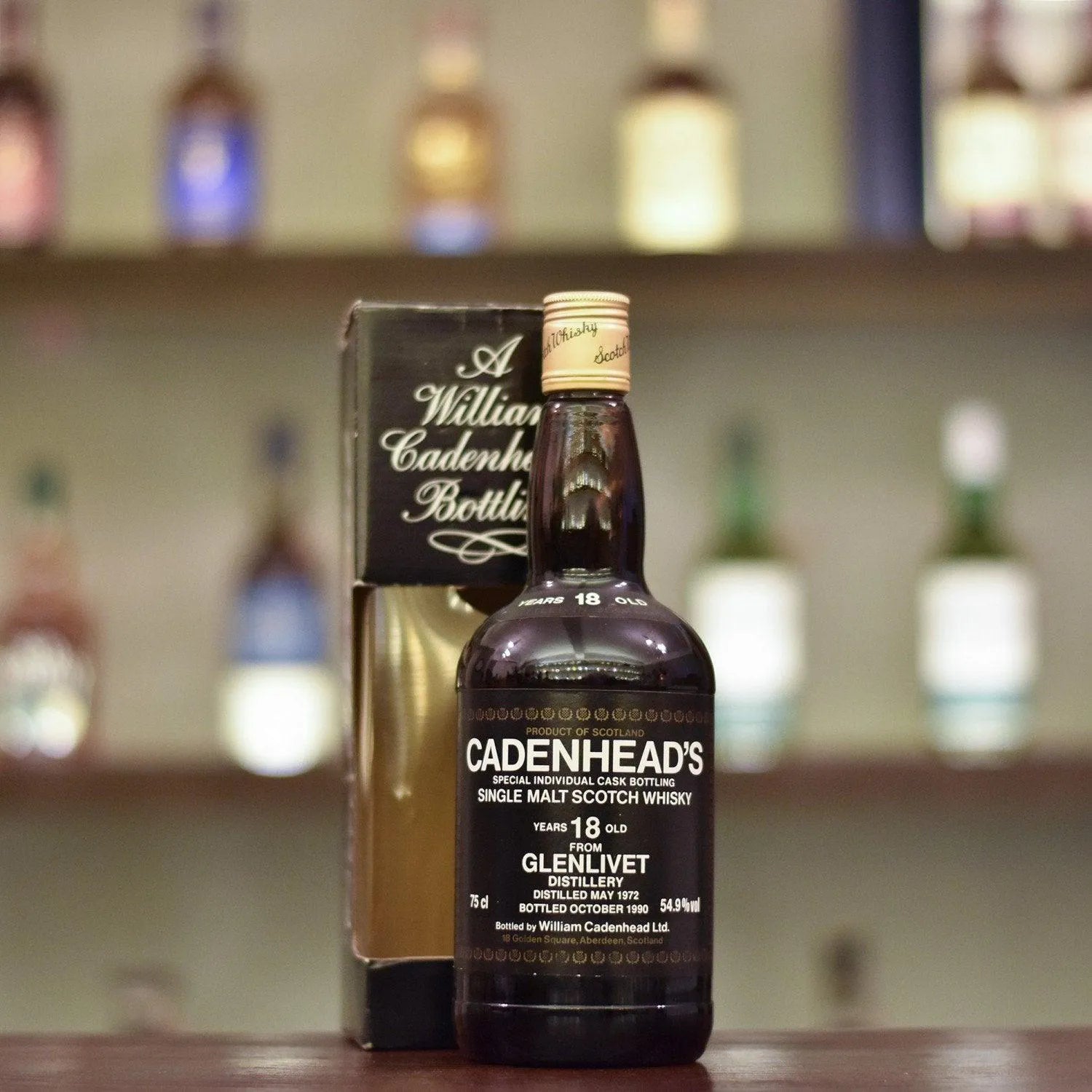 Cadenhead - Glenlivet 18 Year Old 1972 Dumpy Bottle - The Rare Malt