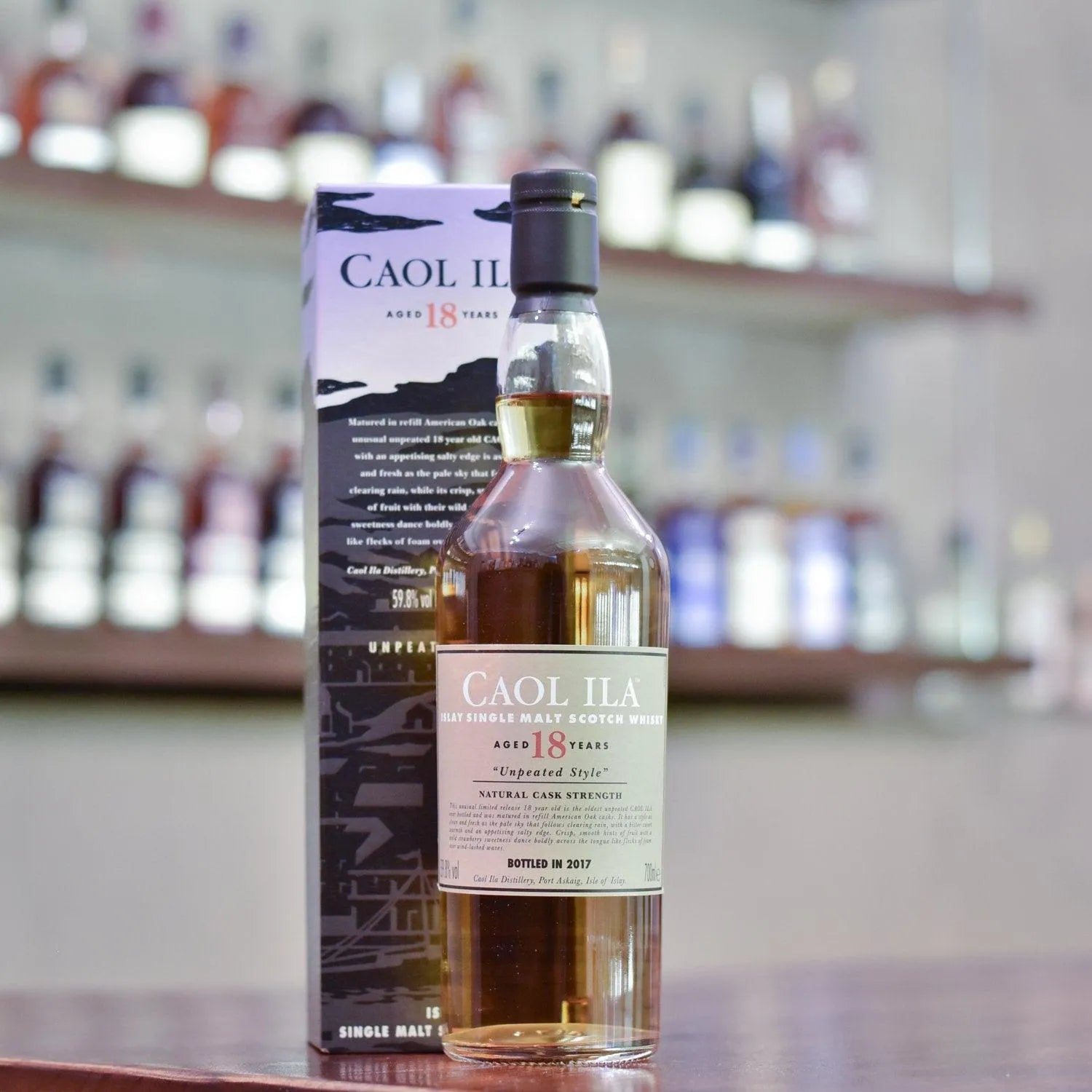 Caol Ila 18 Year Old Unpeated 2017 - The Rare Malt