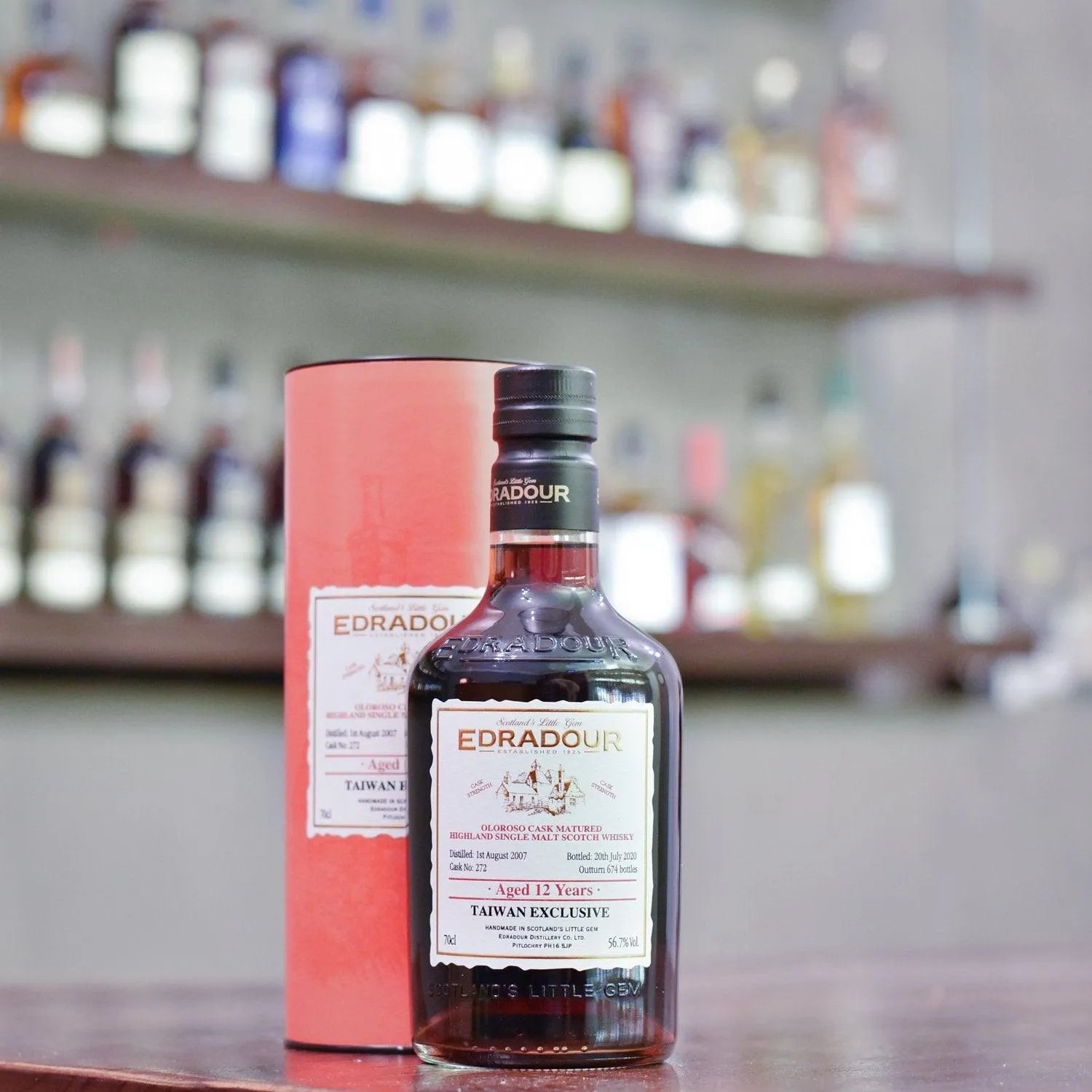 Edradour 12 Year Old 2007 Taiwan Exclusive Oloroso Cask 272 - The Rare Malt