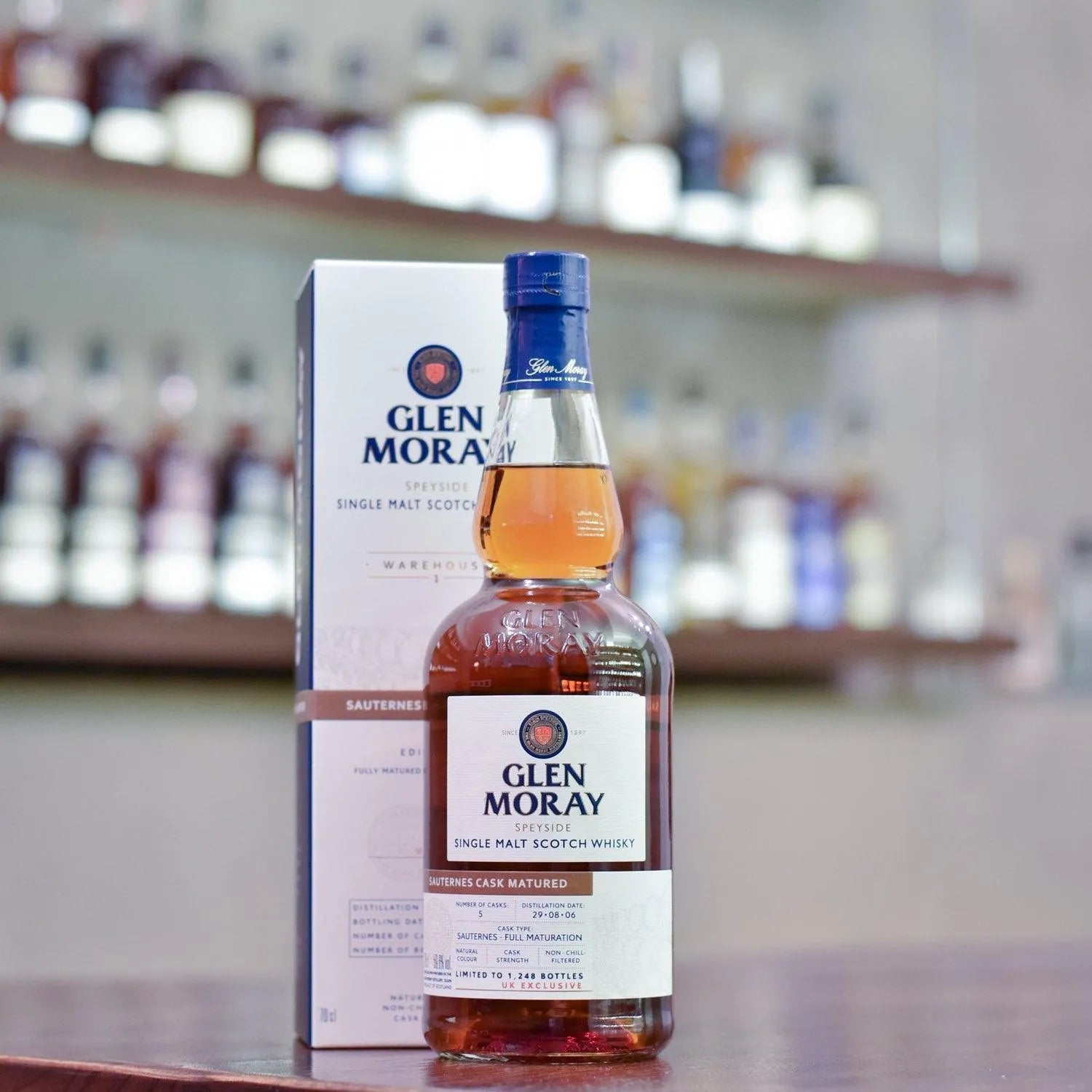 Glen Moray 14 Year Old 2006 Sauturnes Cask Matured Warehouse 1 Edition 1 - The Rare Malt