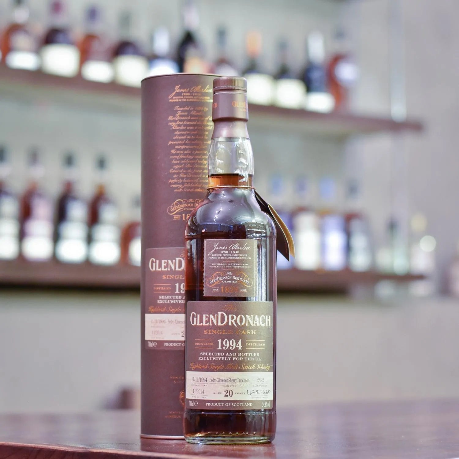 Glendronach 20 Year Old 1994 UK Exclusive Cask 2822 - The Rare Malt