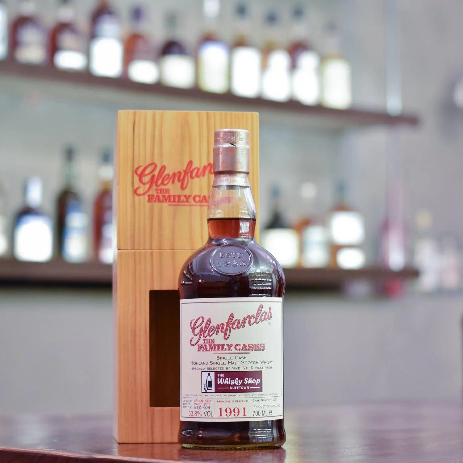 Glenfarclas 22 Year Old 1991 for The Whisky Shop Dufftown Cask 5691 - The Rare Malt