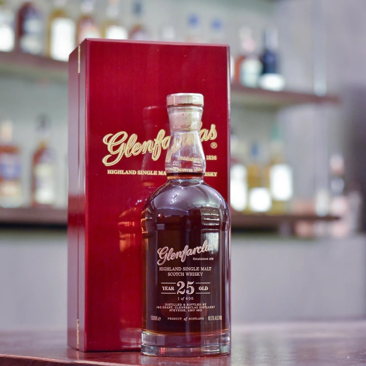 Glenfarclas 25 Year Old Cask Strength Glencairn Decanter - The Rare Malt