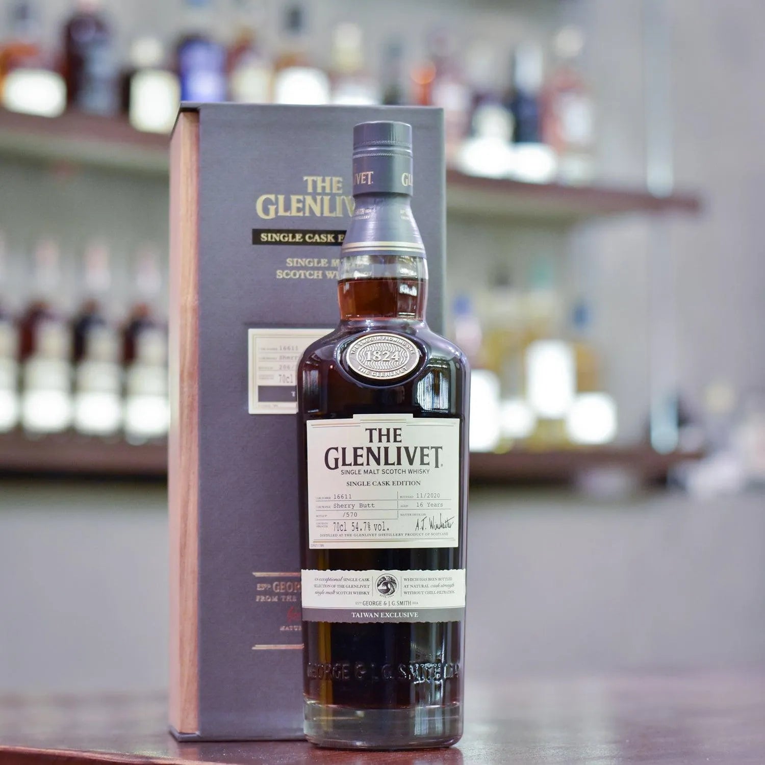 Glenlivet 16 Year Old Taiwan Exclusive Sherry Butt 16611 - The Rare Malt