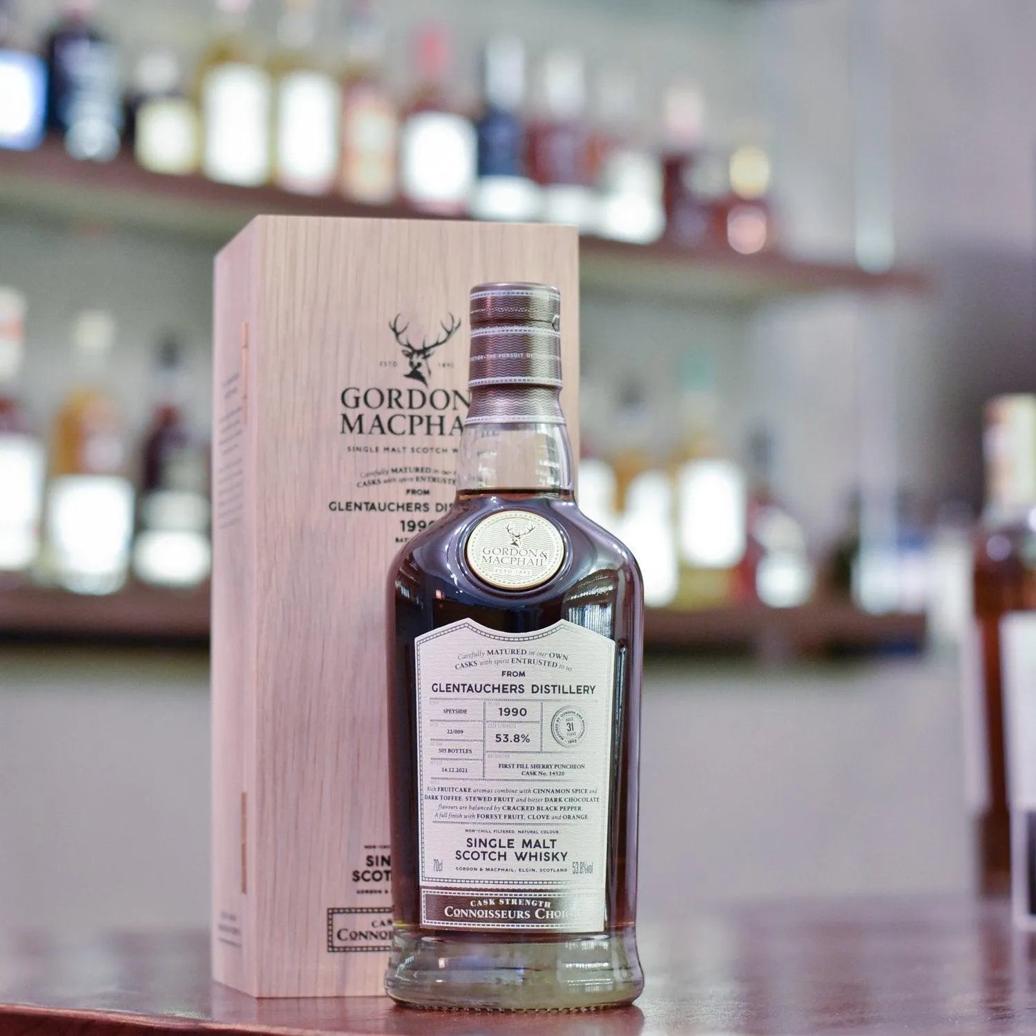 Gordon & MacPhail - Glentauchers 31 Year Old 1990 Connoisseurs Choice Cask 14520 - The Rare Malt