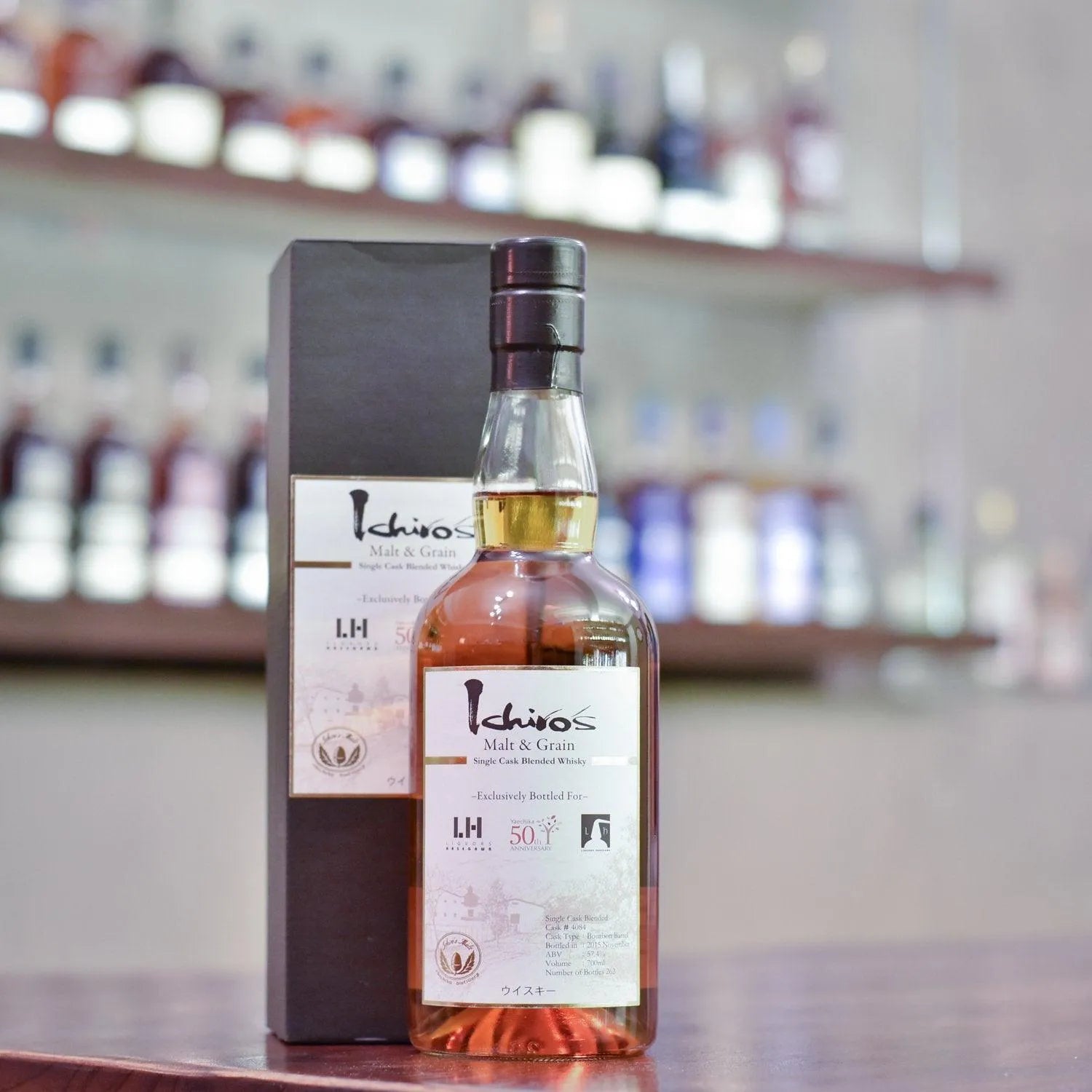 秩父 Ichiro's Malt & Grain Hasegawa Yaechika 50th Anniversary Cask 4084 - The Rare Malt