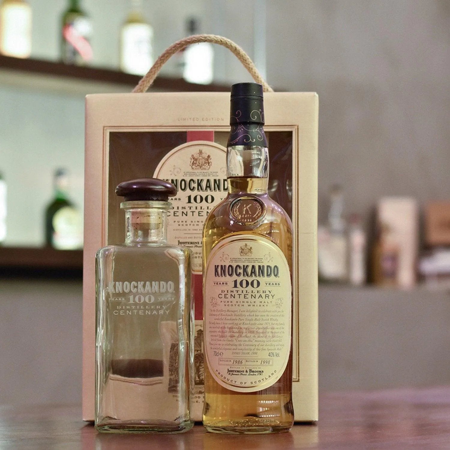 Knockando 12 Year Old 1986 Distillery Centenary Gift Set - The Rare Malt