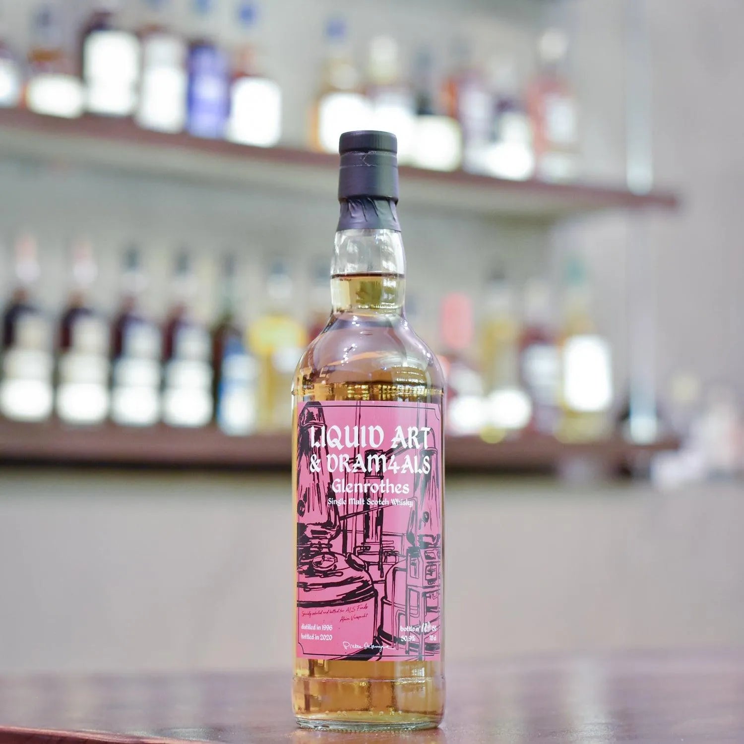 Liquid Art & Dram4ALS - Glenrothes 23 Year Old 1996 - The Rare Malt