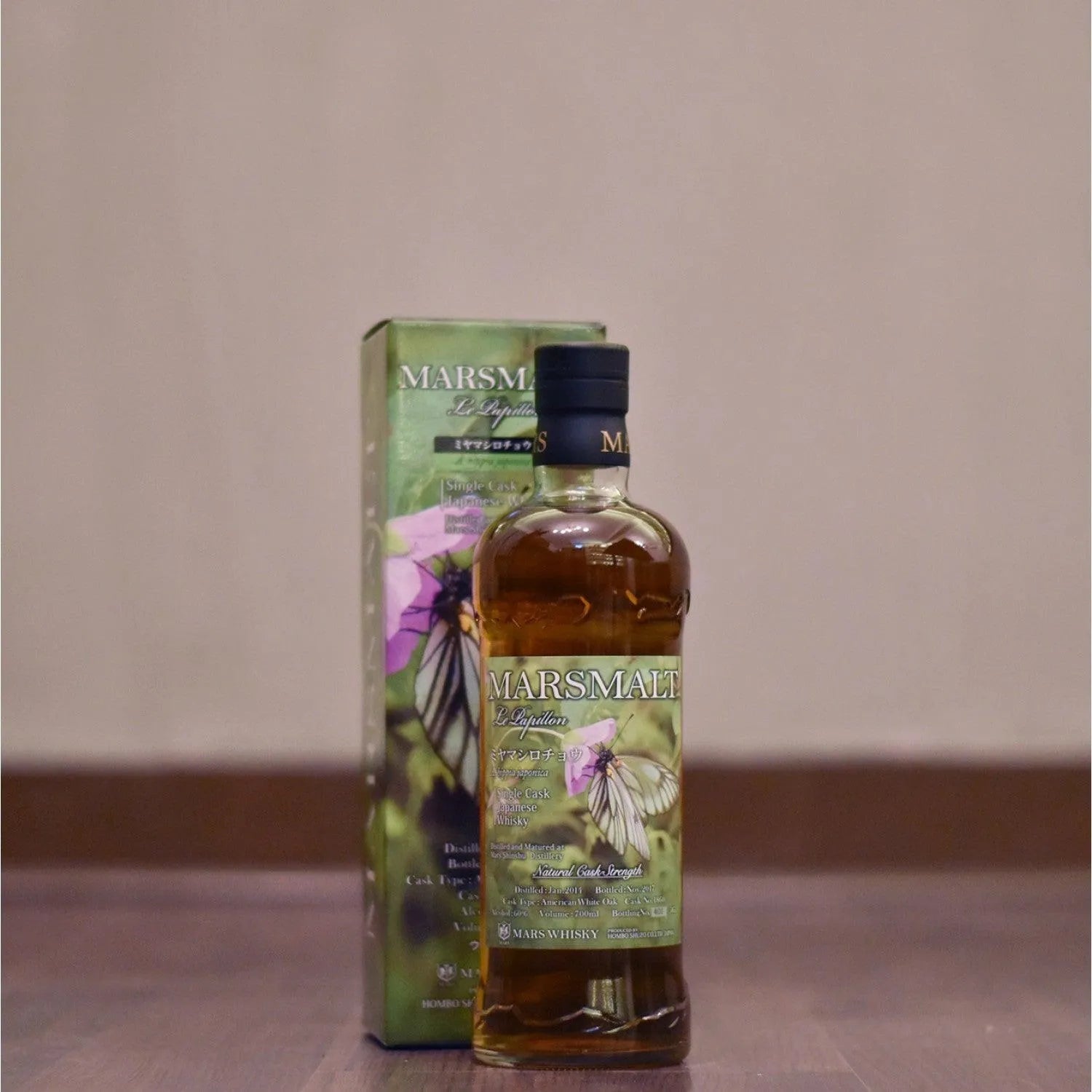 Mars Shinshu 3 Year Old 2014 Le Papillon Cask 1860 - The Rare Malt