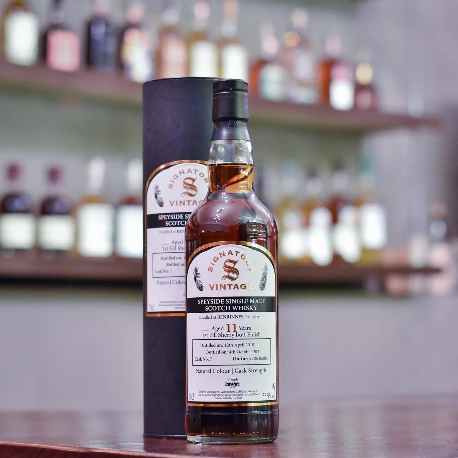 Signatory - Benrinnes 11 Year Old 2010 for Kirsch Import Cask 7 - The Rare Malt