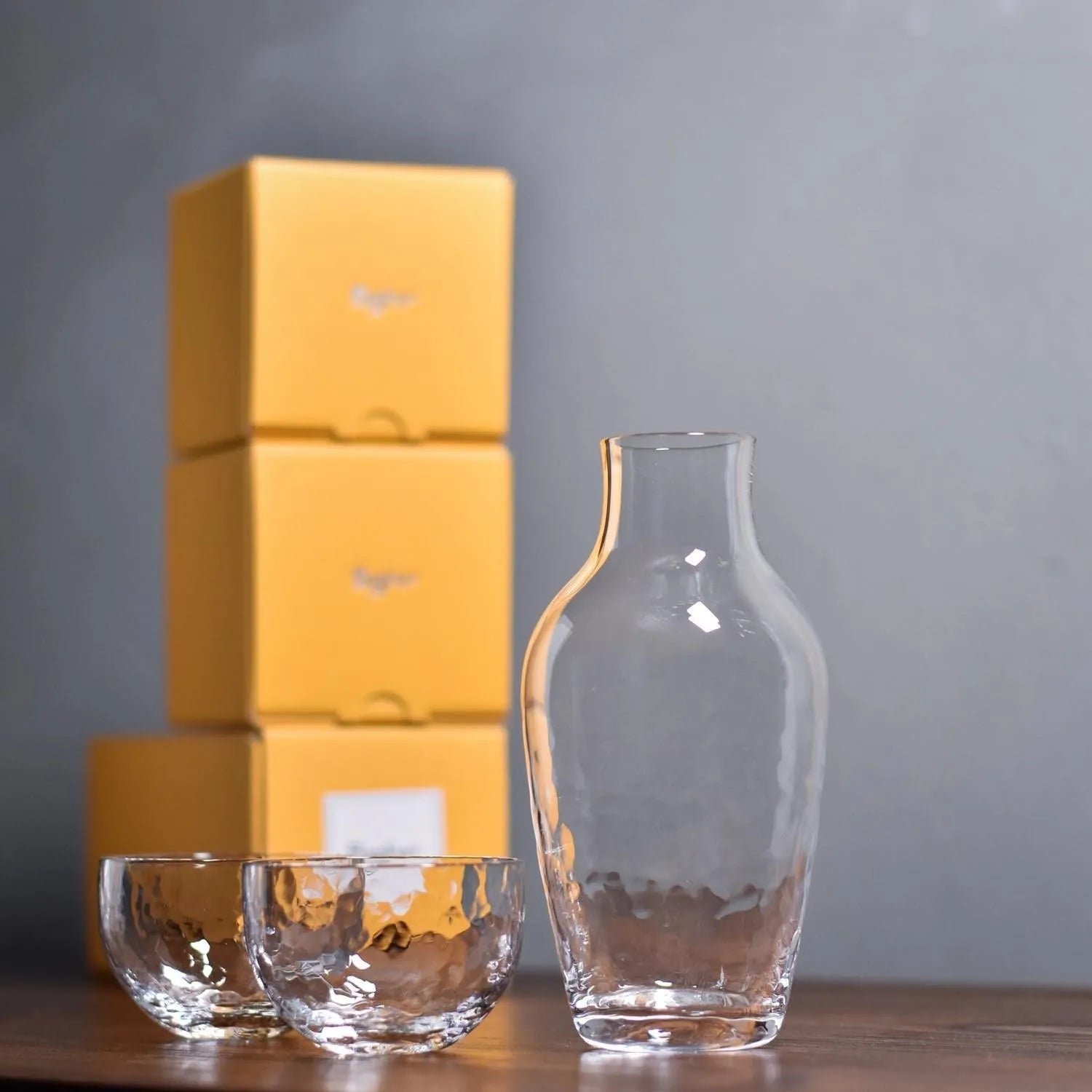 菅原工芸硝子 清酒杯 & 德利組合 - Dimple II - The Rare Malt