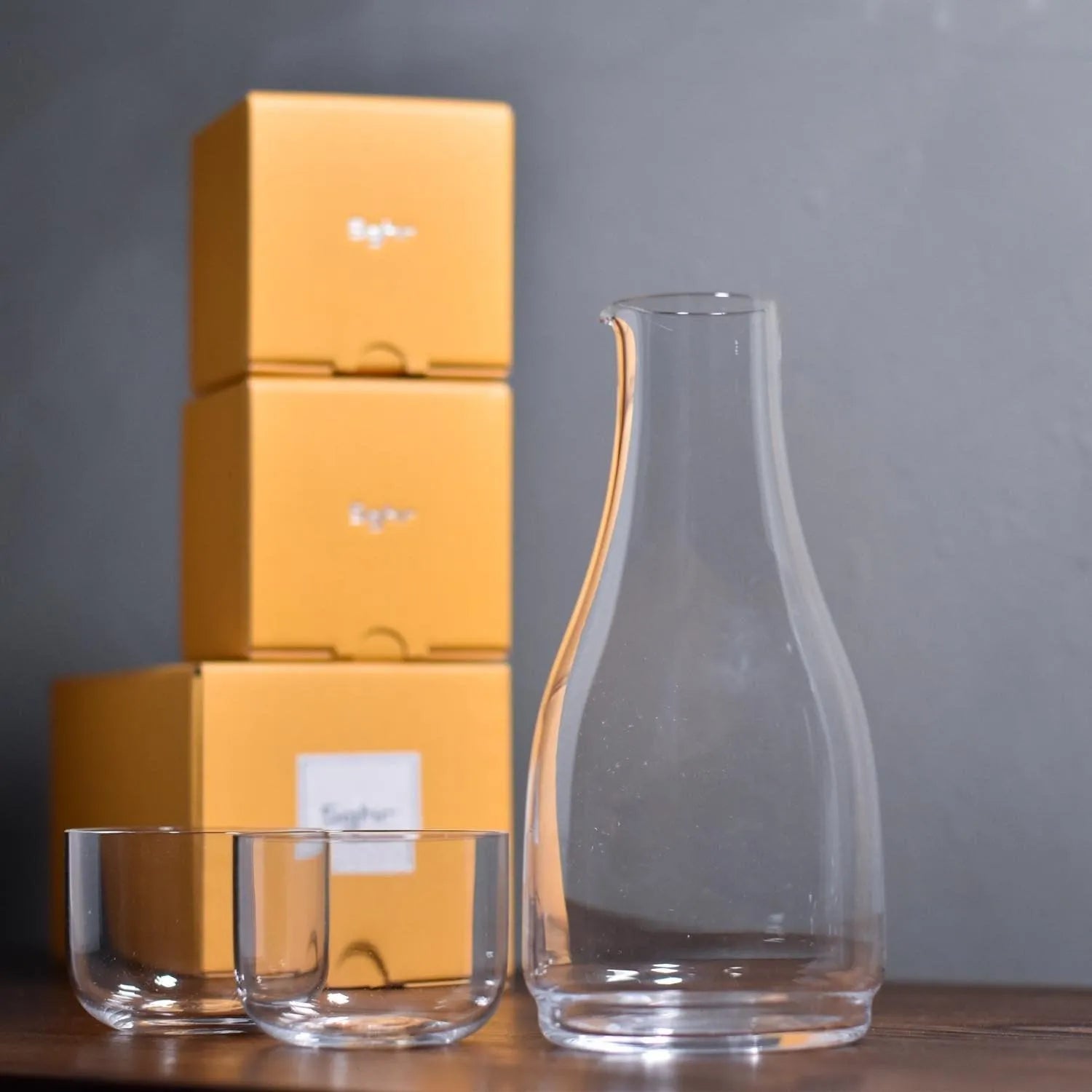 菅原工芸硝子 清酒杯 & 德利組合 - Sukebottle - 透明 - The Rare Malt