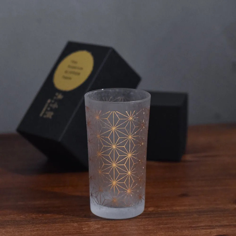 石塚硝子 Tumbler - ADERIA 和小紋 麻の葉 - The Rare Malt
