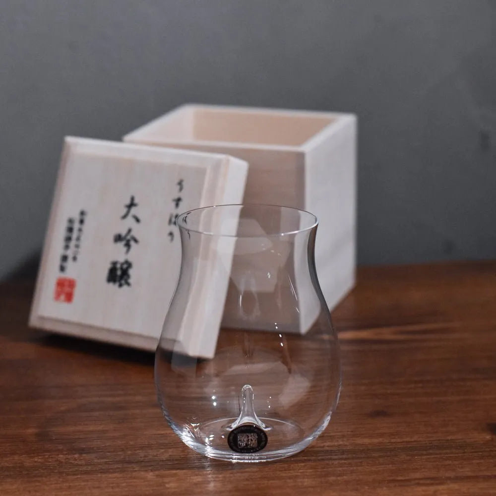 松徳硝子 清酒杯木盒裝 - Usuhari 大吟釀 - The Rare Malt