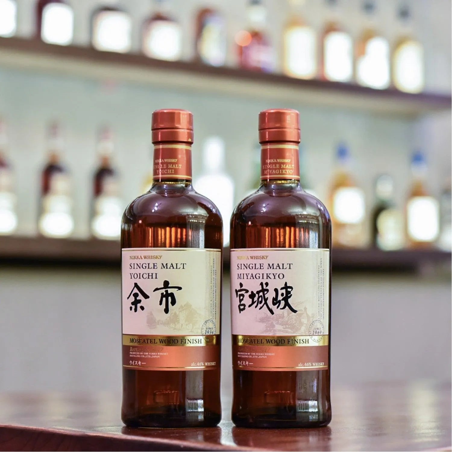 余市 宮城峽 Yoichi & Miyagikyo Moscatel Wood Finish - The Rare Malt