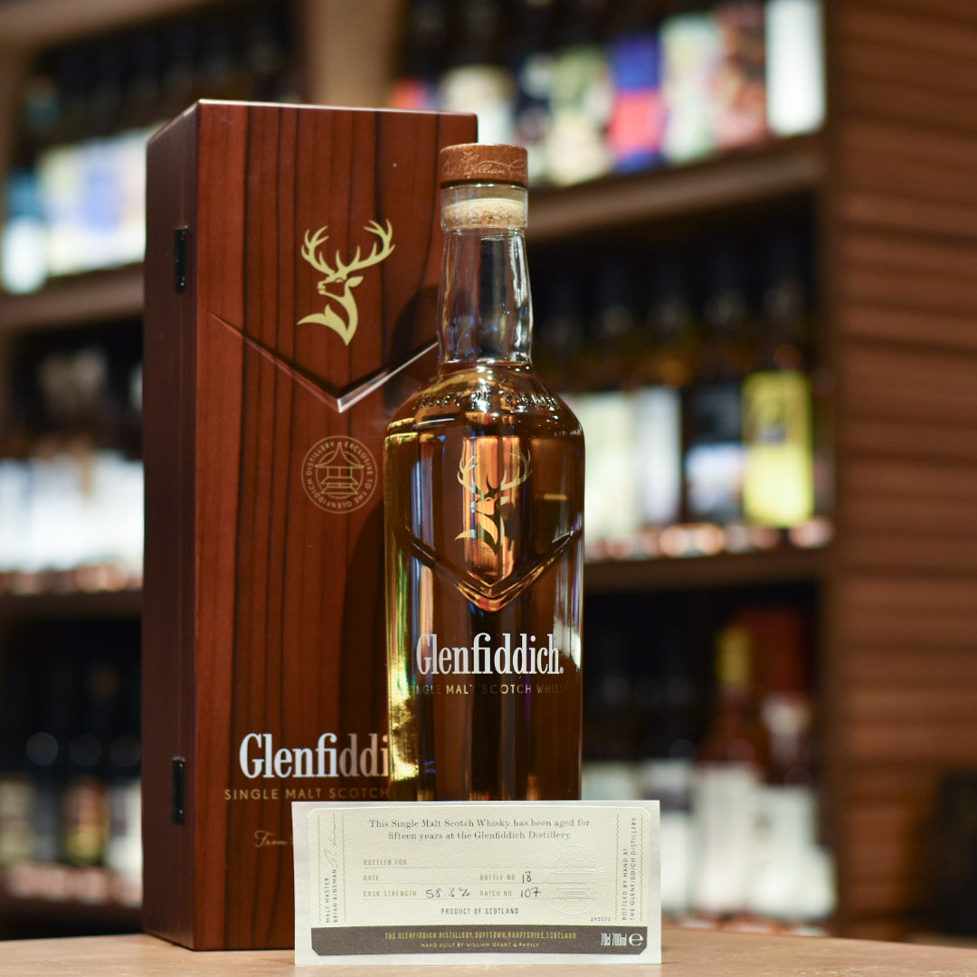 Glenfiddich 15 Year Old Handfilled Cask Strength Distillery Exclusive Batch 107