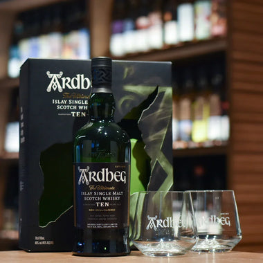 Ardbeg 10 Year Old - 禮盒裝連 2 隻酒杯