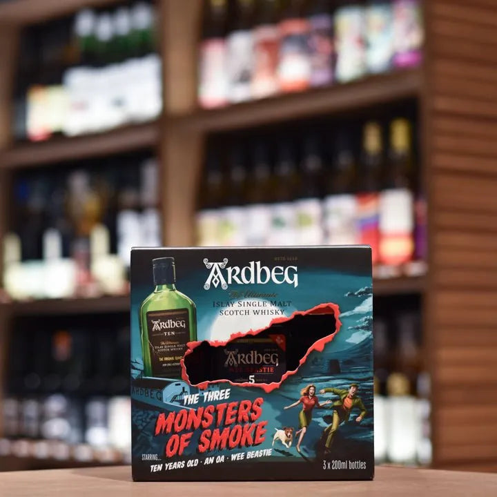 ardbeg three monsters of smoke Ardbeg Monsters of Smoke Set | Classic Scotch Whisky Selection | The Rare Malt