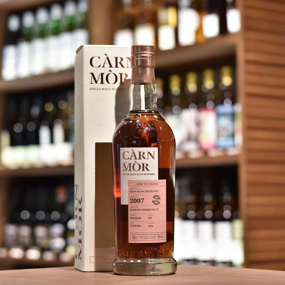 Carn Mor - Glen Elgin 15 Year Old 2007 Cask Strength Strictly Limited Edition - The Rare Malt