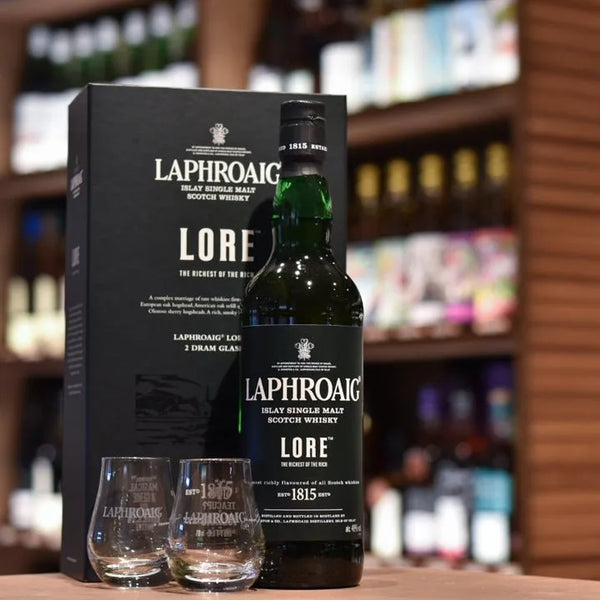 Ardbeg AN OA & LAPHROAIG LORE 2本セット Laphroaig Lore - 2 Glasses Gift Set Whisky | The Rare Malt