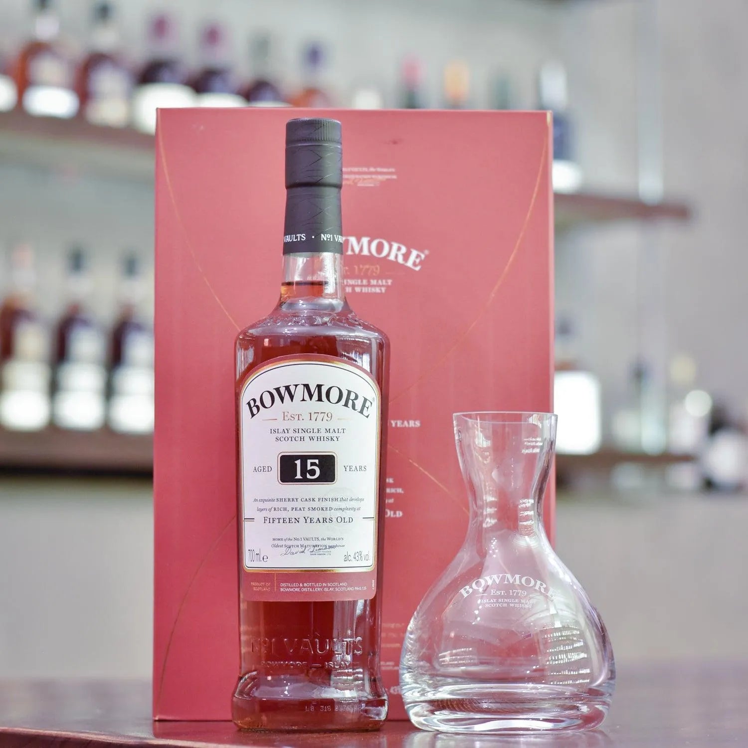 Bowmore 15 Year Old - Gift Set - The Rare Malt