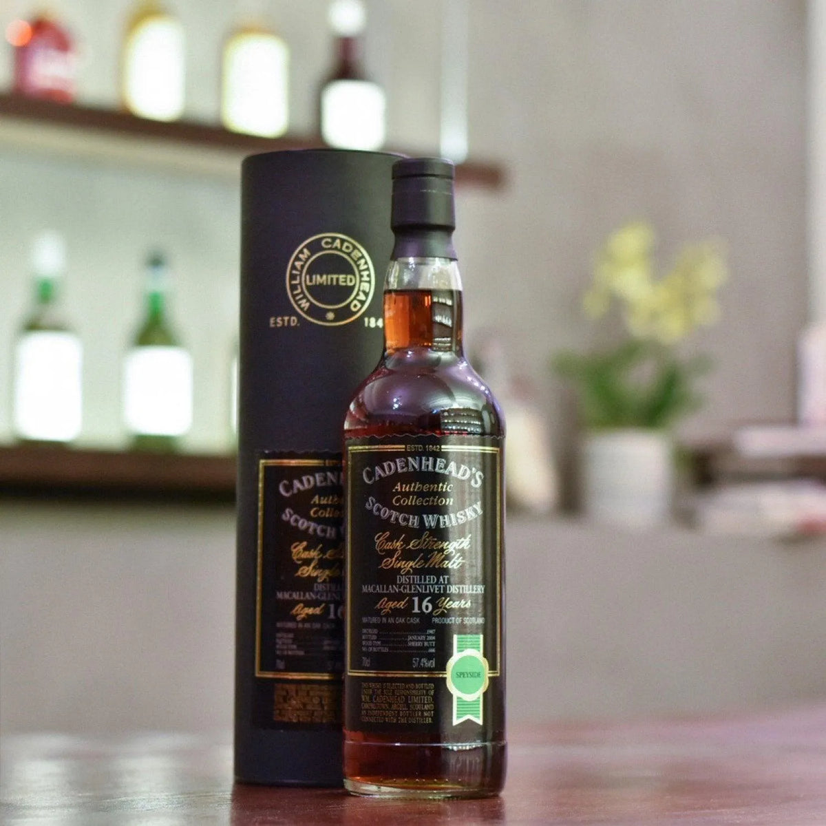 Cadenhead - Macallan 16 Year Old 1987 Authenic Collection Single Sherry Butt - The Rare Malt