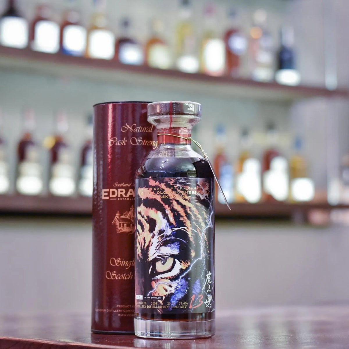 Edradour 12 Year Old 2004 Lightning Tigers Blue - The Rare Malt