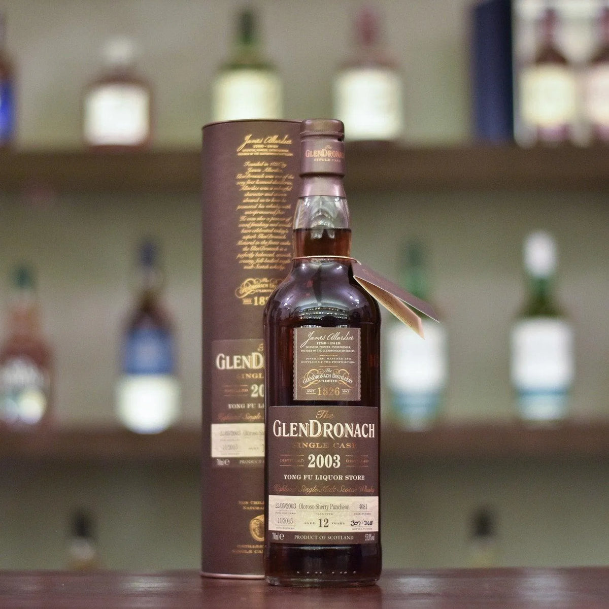 Glendronach 12 Year Old 2003 Yong Fu Liquor Store Cask 4081 - The Rare Malt