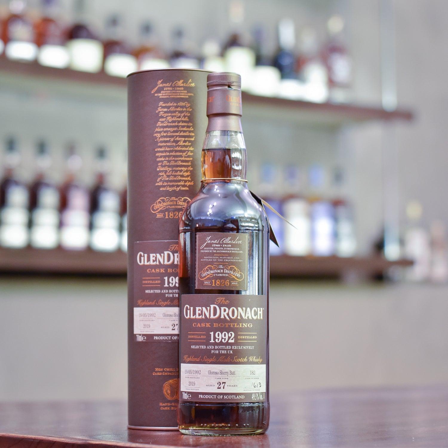 Glendronach 27 Year Old 1992 UK Exclusive Cask 182 - The Rare Malt
