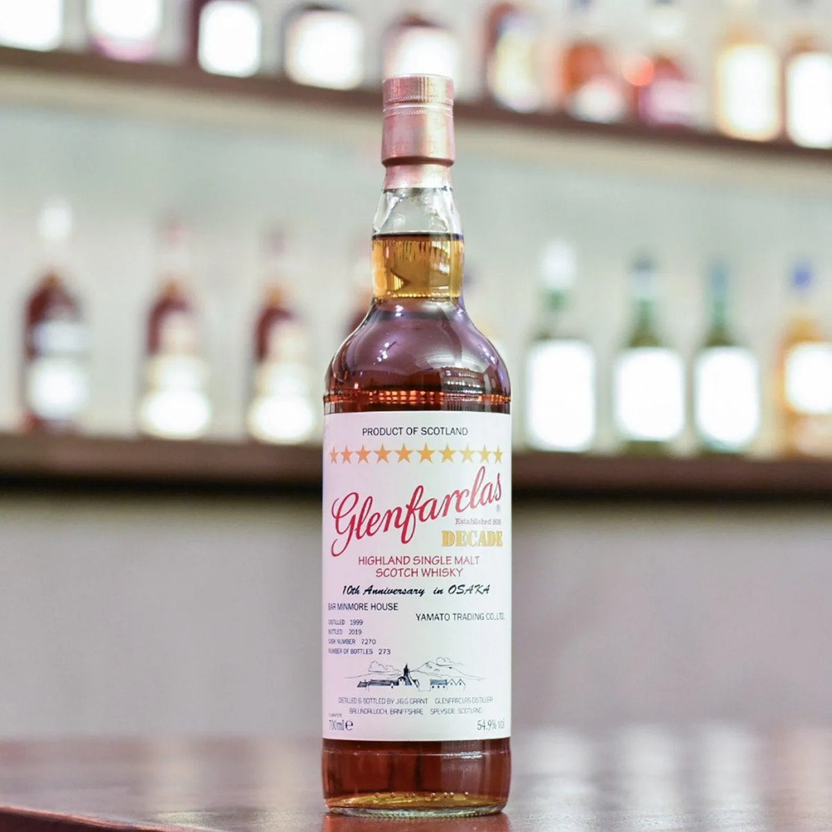 Glenfarclas 20 Year Old 1999 for Bar Minmore House 10th Anniversary Cask 7270 - The Rare Malt