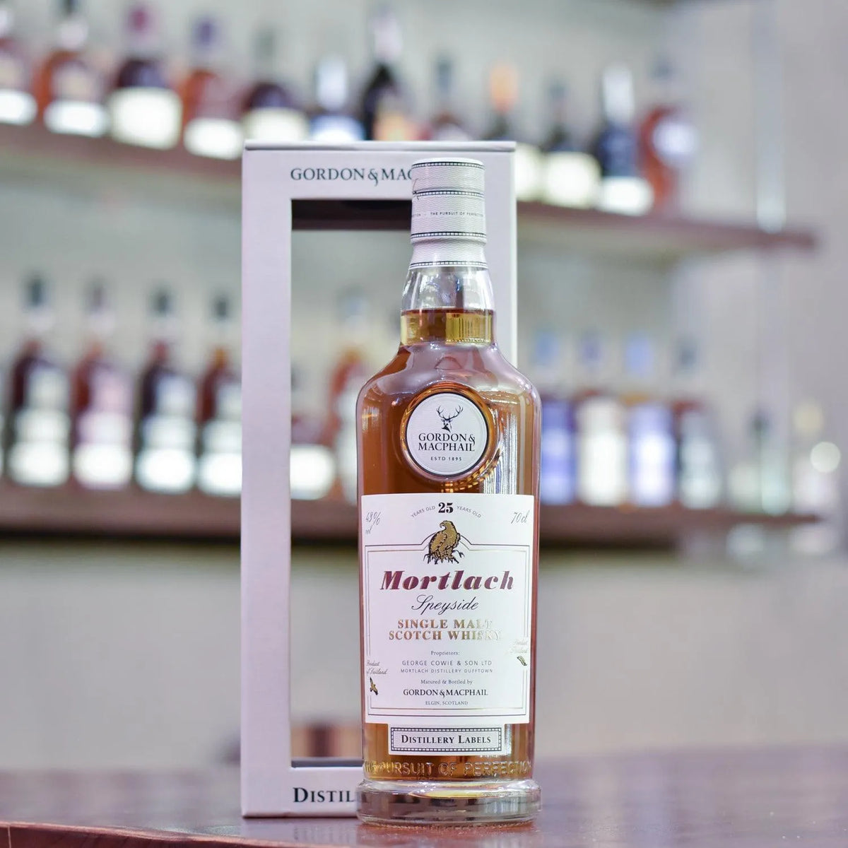 Gordon & MacPhail - Mortlach 25 Year Old Distillery Labels - The Rare Malt