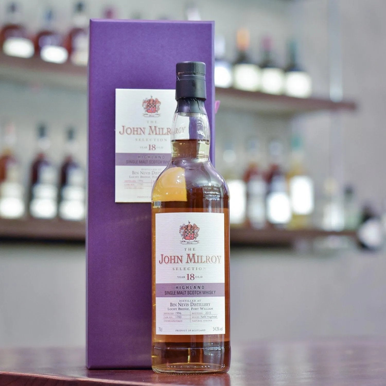 John Milroy - Ben Nevis 18 Year Old 1996 Cask 1700 - The Rare Malt