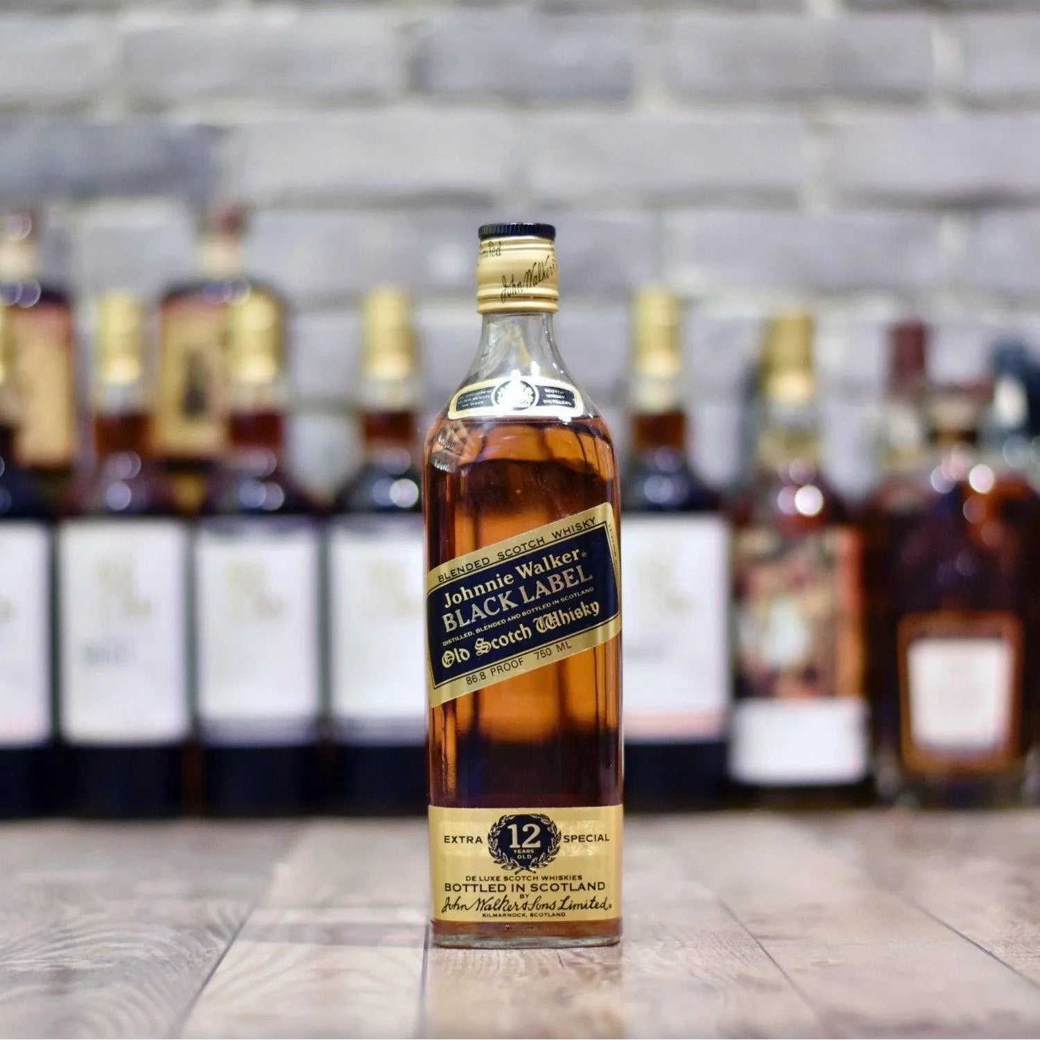 Johnnie Walker 12 Year Old Black Label 1980's 750ML - The Rare Malt