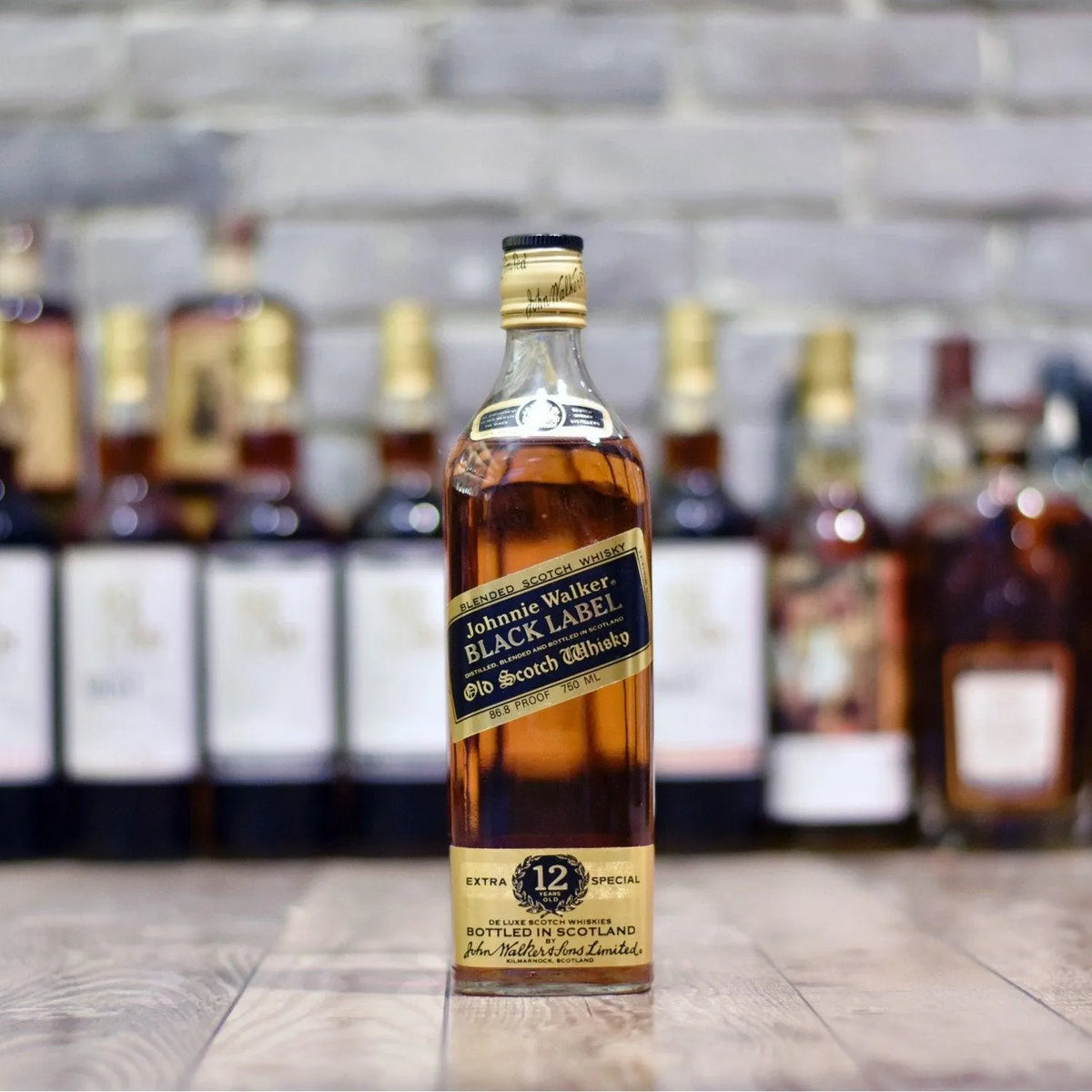 Johnnie Walker 12 Year Old Black Label 1980's 750ML - The Rare Malt