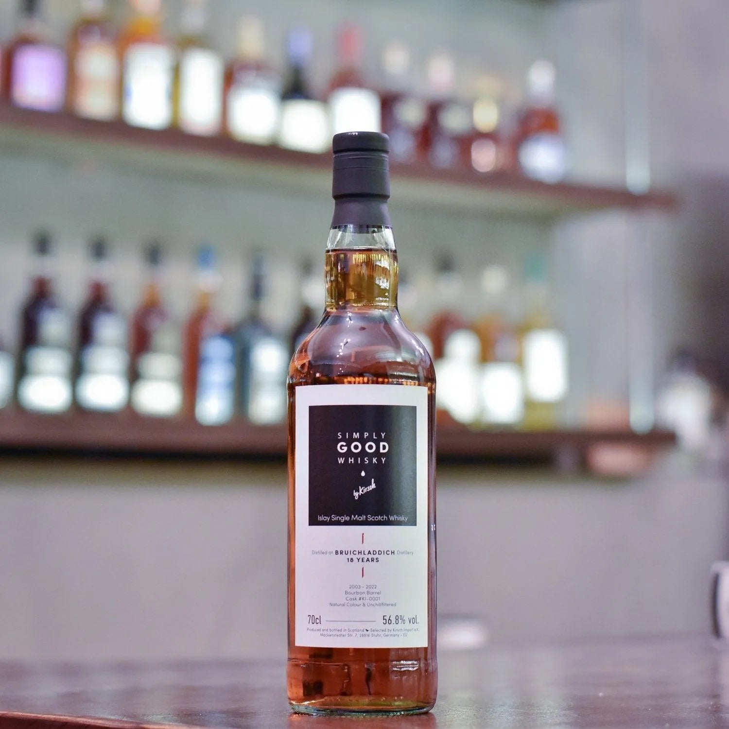 Kirsch Import - Bruichladdich 18 Year Old 2003 Simply Good Whisky Cask KI-0001 - The Rare Malt