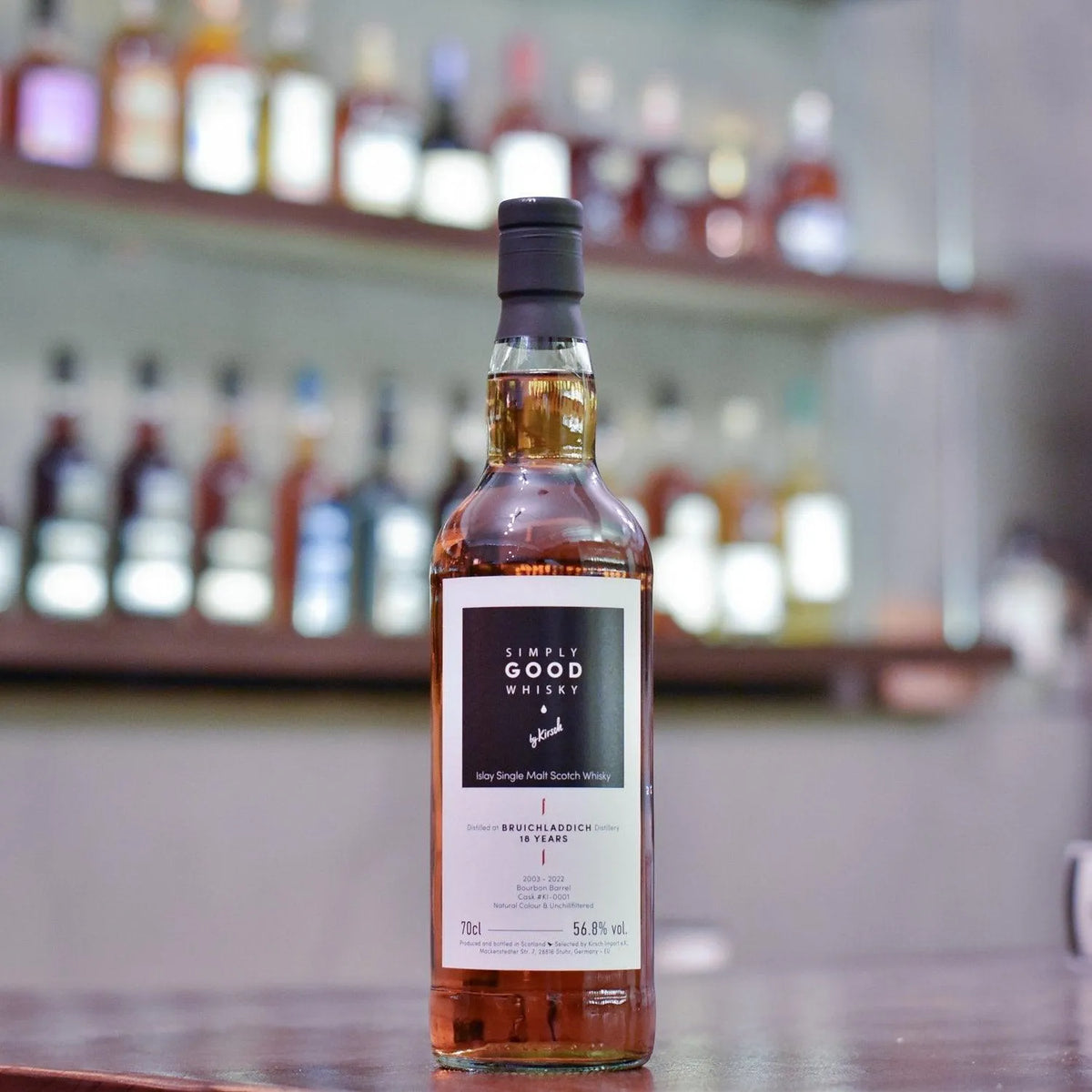 Kirsch Import - Bruichladdich 18 Year Old 2003 Simply Good Whisky Cask KI-0001 - The Rare Malt