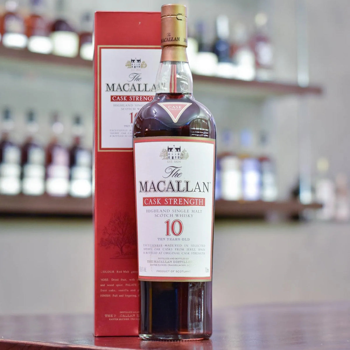 Macallan 10 Year Old Cask Strength 1L 58.6% - The Rare Malt