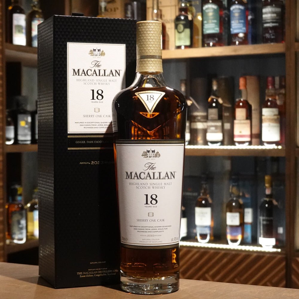 Macallan 18 Year Old Sherry Oak 2023 Release - The Rare Malt