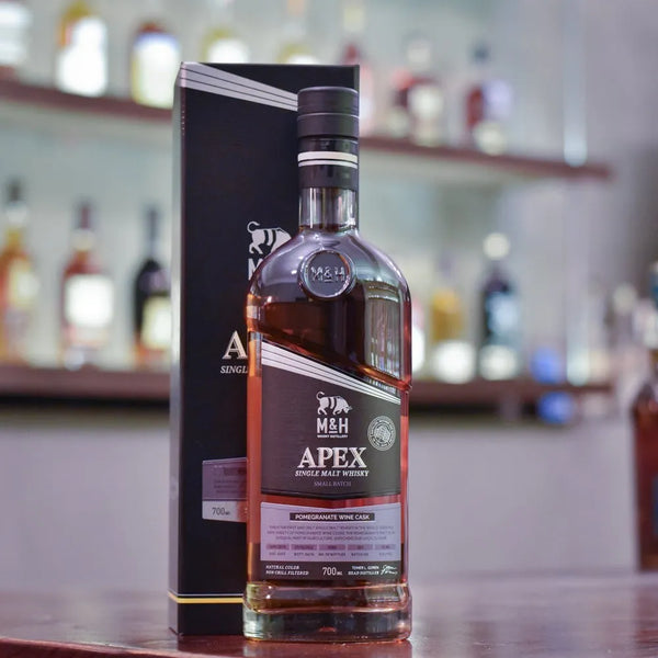 M&H APEX Pomegranate Wine Cask Whisky | The Rare Malt