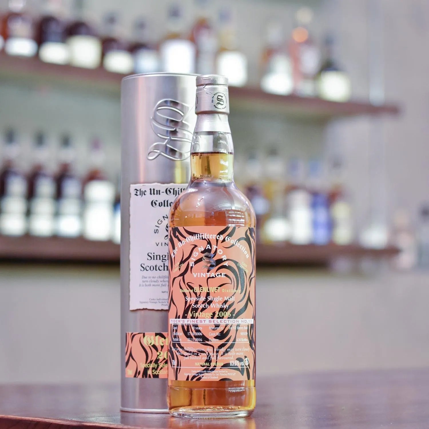 Signatory - Glenlivet 10 Year Old 2006 Tiger's Finest Selection Cask 901039 - The Rare Malt