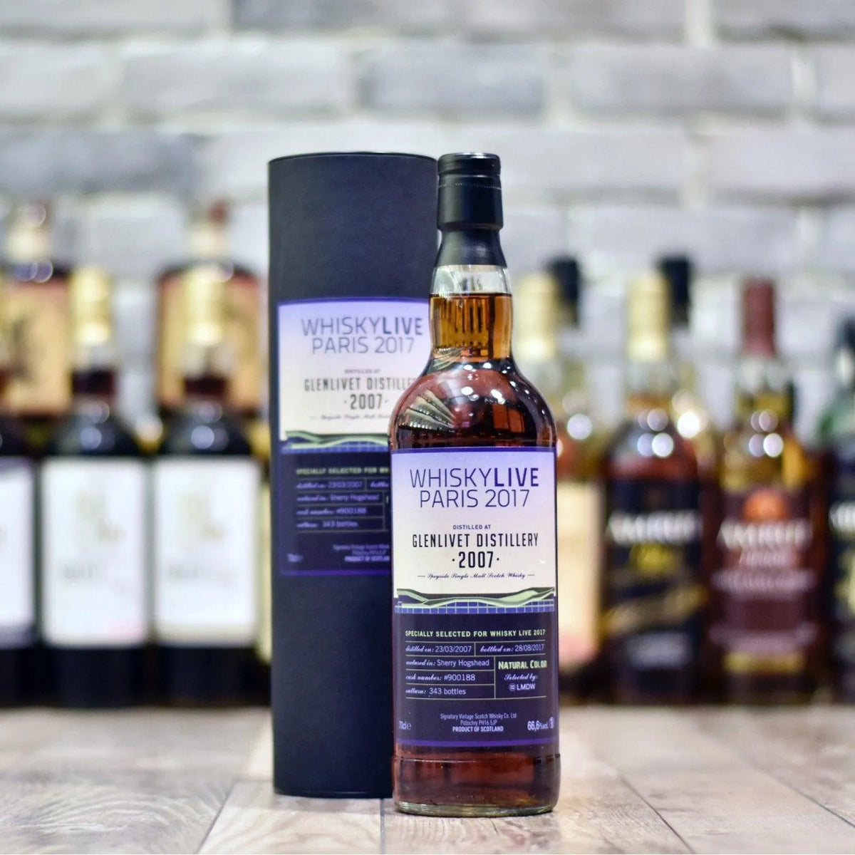Signatory - Glenlivet 10 Year Old Whiskylive Paris 2017 Cask 900188 - The Rare Malt