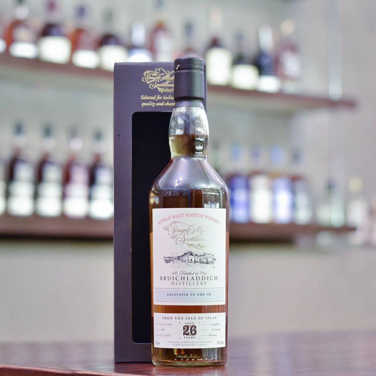 Single Malts of Scotland - Bruichladdich 26 Year Old 1992 UK Exclusive Cask 3841 - The Rare Malt