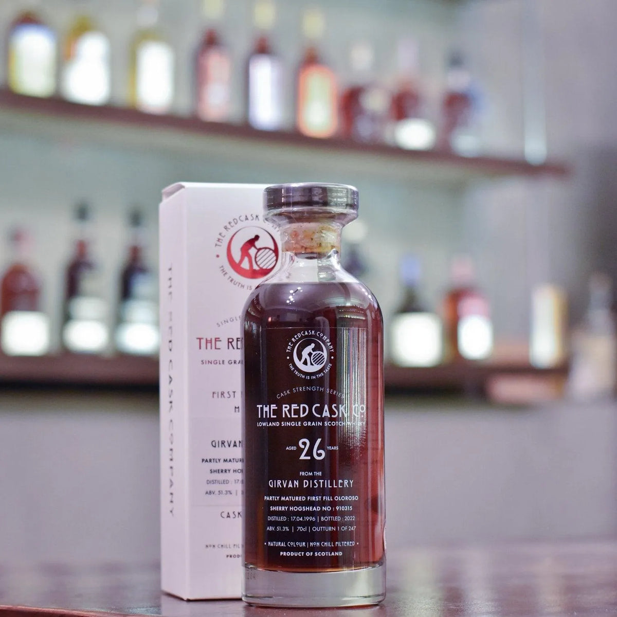 The Red Cask Co. - Girvan 26 Year Old 1996 Cask 910315 - The Rare Malt