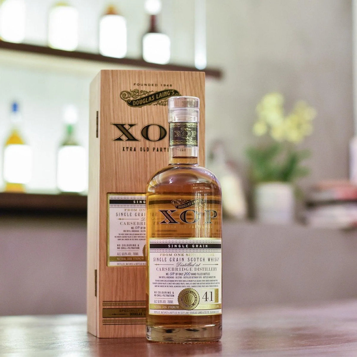 XOP - Carsebridge 41 Year Old 1976 Cask DL 12768 - The Rare Malt